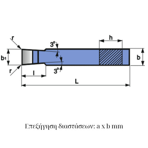 Μανέλα κολλητή ISO 4